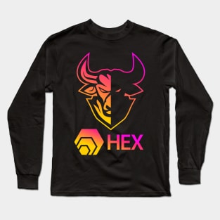 Hex coin Crypto coin Cryptocurrency Long Sleeve T-Shirt